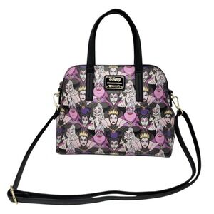 Disney Loungefly Villains Ursula Crossbody Handbag Purse‎ Purple Discontinued